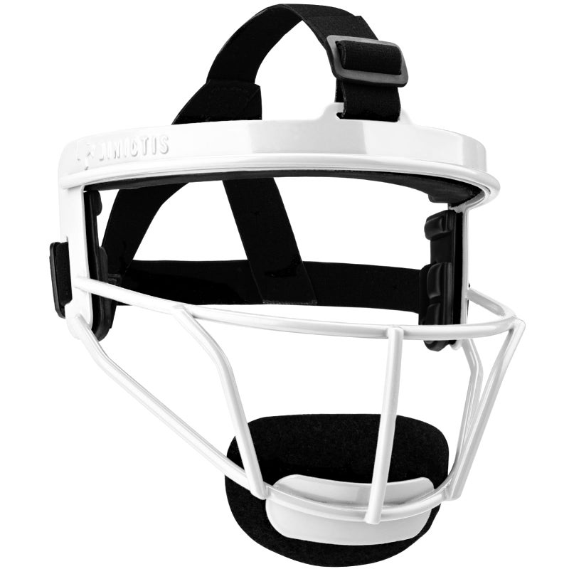 Dinictis Softball Face Mask, Lightweight, Comfortable, with Wide Field Vision, Durable and Safe Face Guards, Premium Protective Softball Fielder's Mask-White-Youth(M) - Image 1